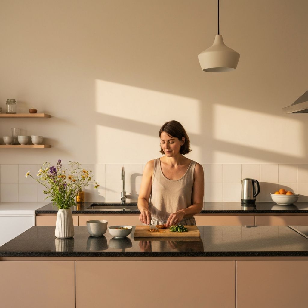 Приготвяне на лека вечеря със свежи съставки